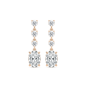 Classic Four-Stone Drop Earrings