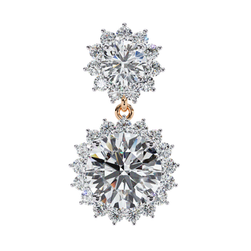 Calla Solitaire Drop Earrings