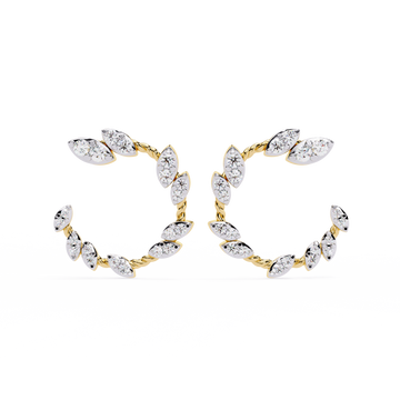 Nature-Inspired Diamond Earrings