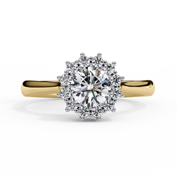 Timeless Devotion Round Halo Ring