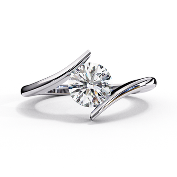 Celestial Embrace Solitaire Ring