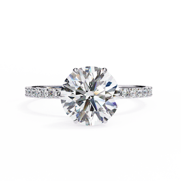 Sparkling Round Diamond Ring