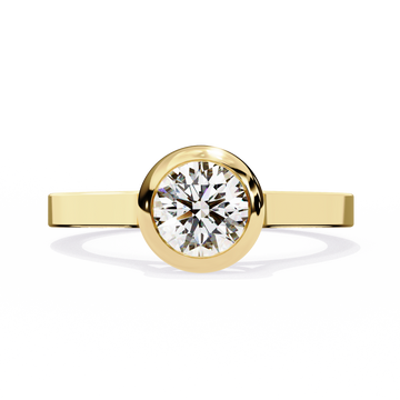 Classic Bezel Set Engagement Ring