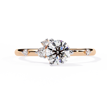 Classic Rose Gold Engagement Ring with Sparkling Solitaire