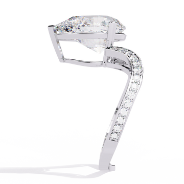 Unique Pear-Shaped Diamond Ring