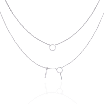 Double Layer Circle Necklace