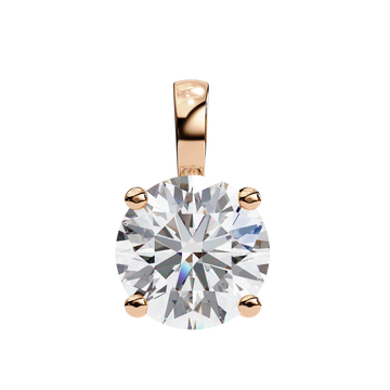 Simple and Elegant Diamond Solitaire Necklace