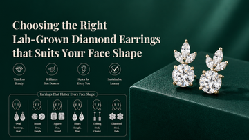 Choosing the right lab-grown diamond earings that Suits Your Face Shape