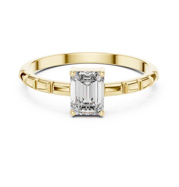Emerald Solitaire Rings