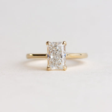 Rectangular Cushion Solitaire Rings