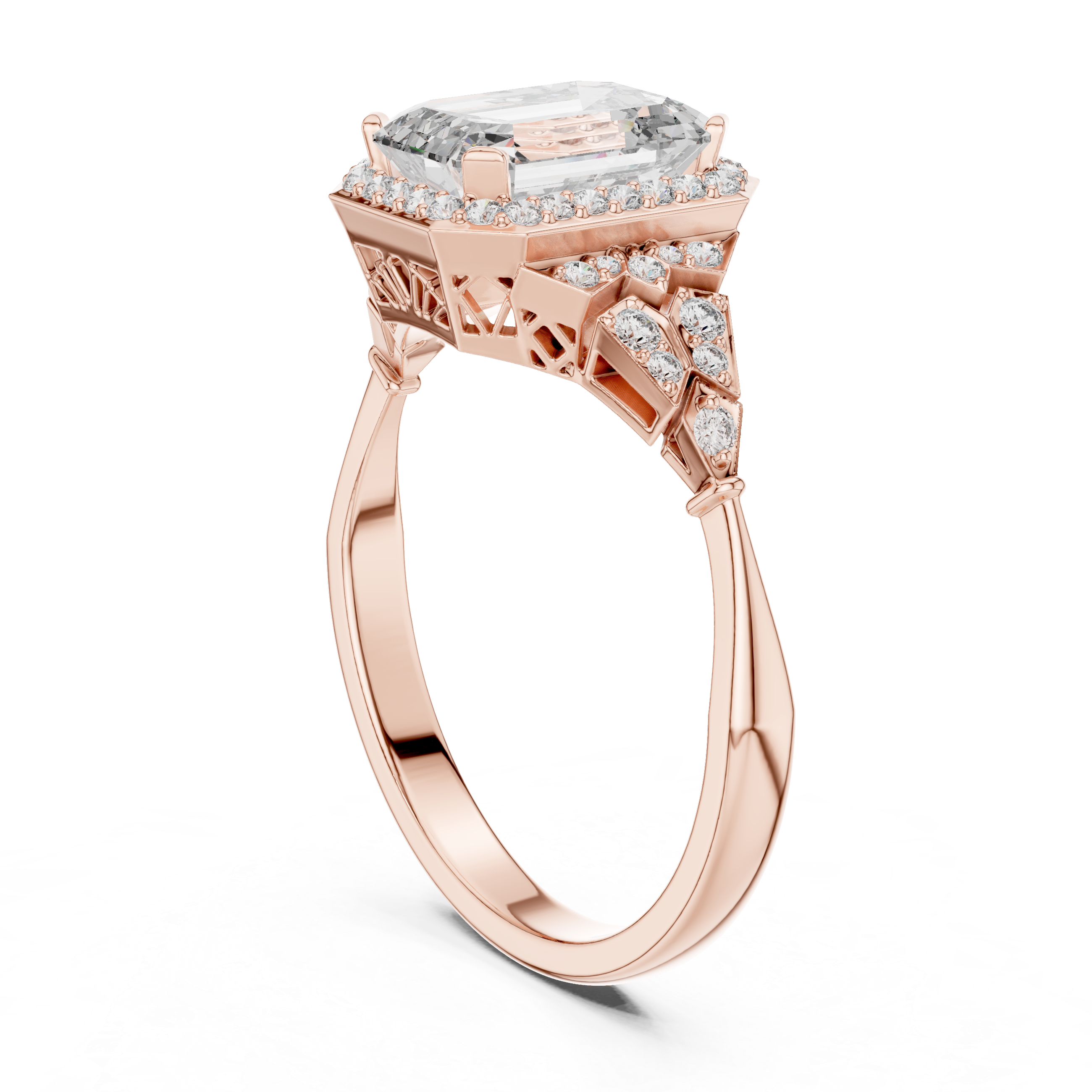 First-class Lab grown diamond Ring design