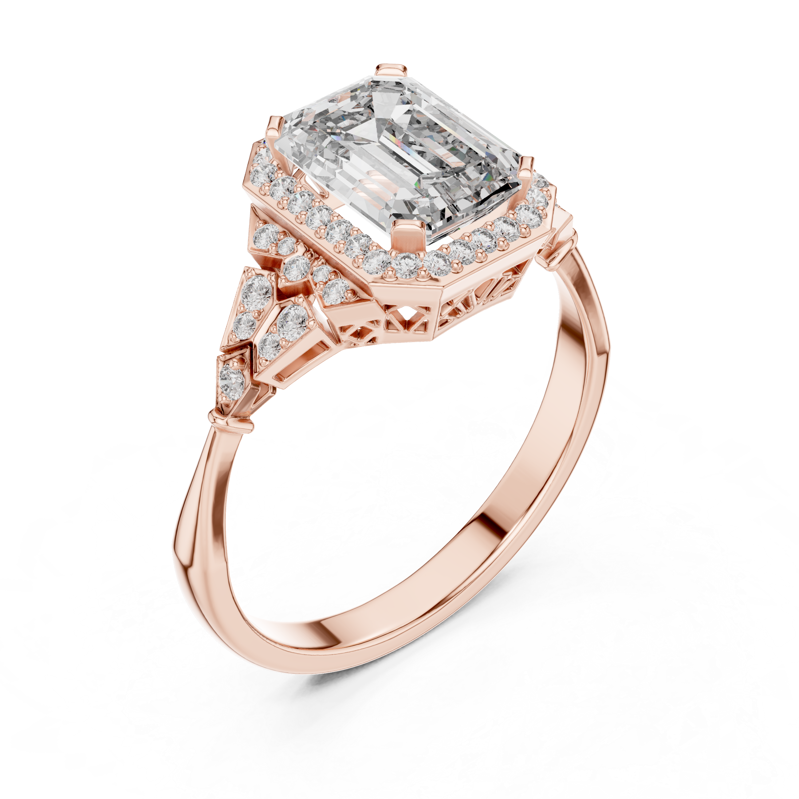 First-class Lab grown diamond Ring design