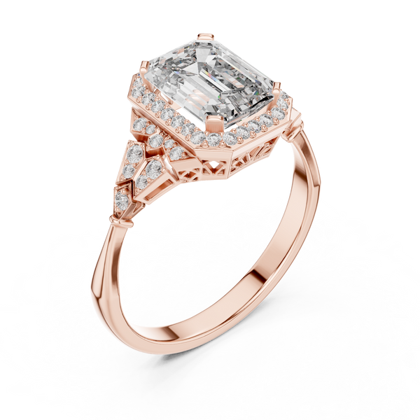 First-class Lab grown diamond Ring design