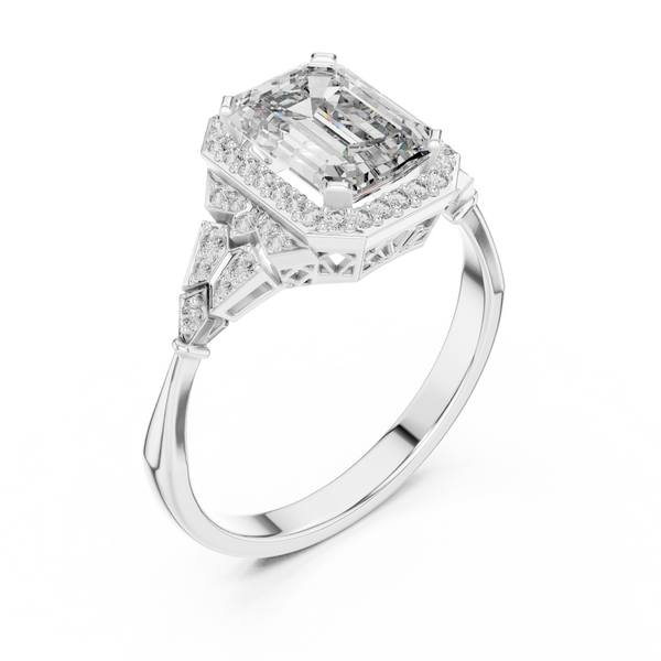 First-class Lab grown diamond Ring design