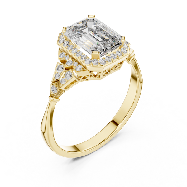 First-class Lab grown diamond Ring design