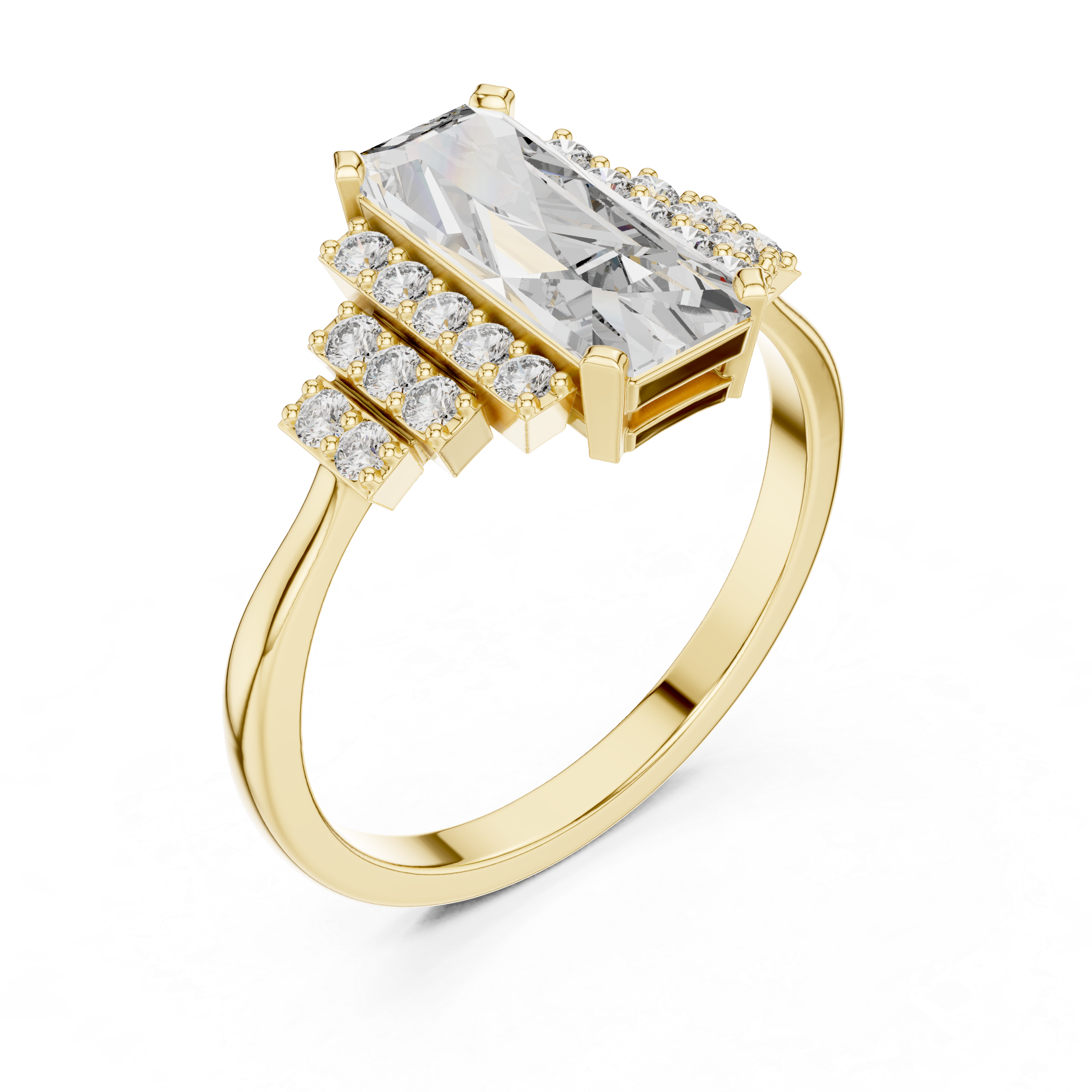 Luminous Lab grown diamond Ring design