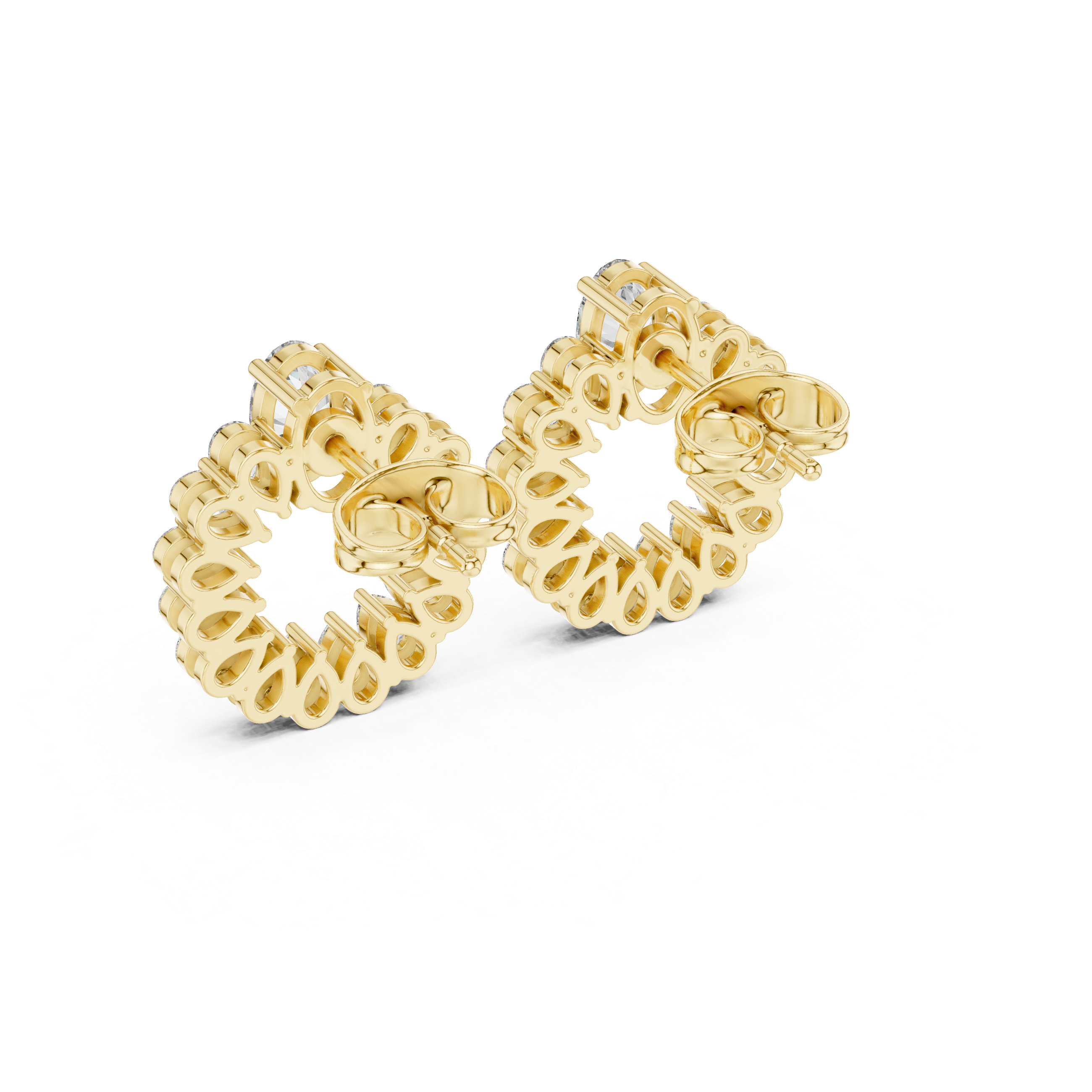 Oval & Pear Diamond Drop Lab Grown Diamond Earrings