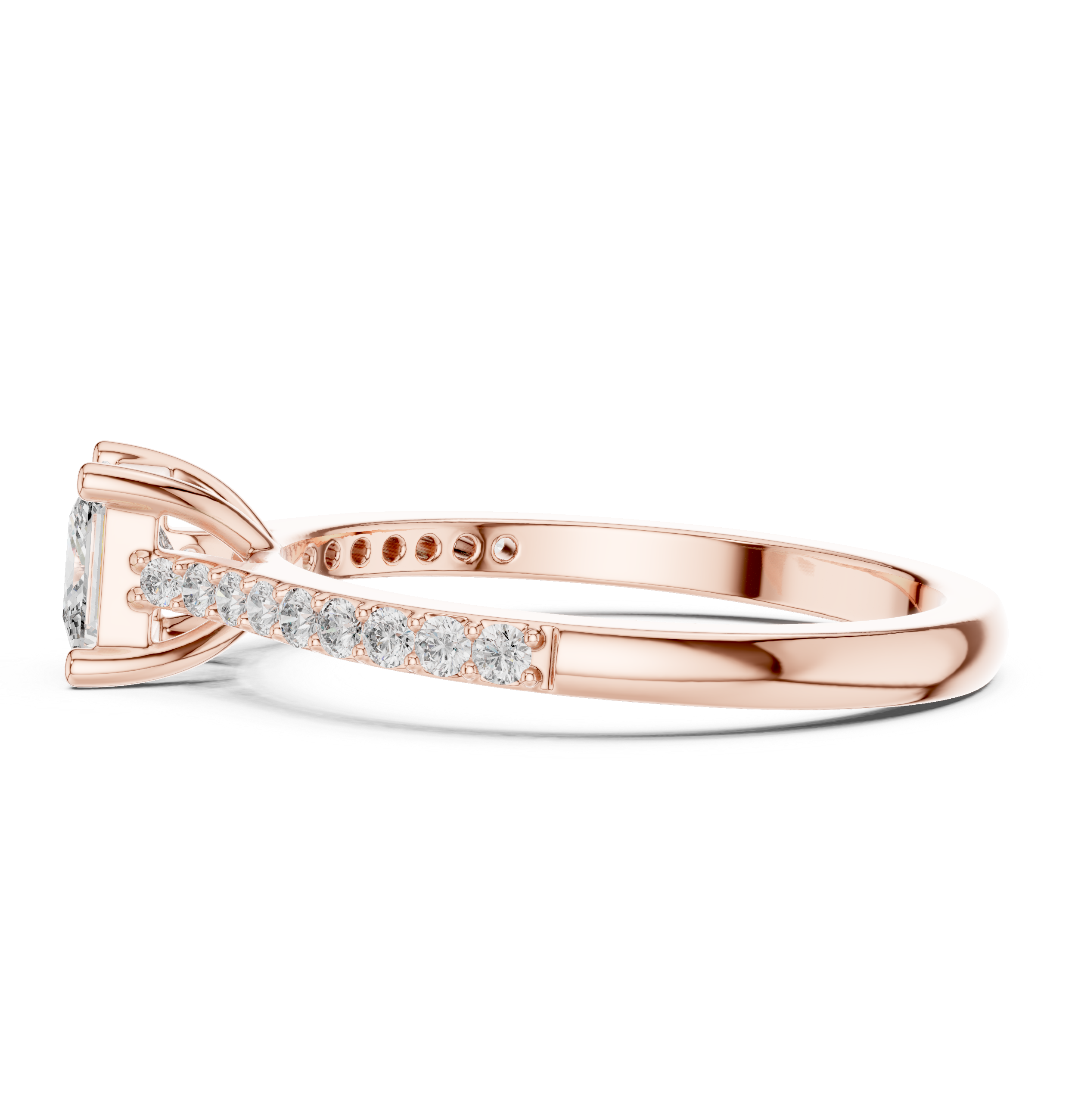 Brilliant Princess & Round Diamond Lab Grown Diamond Ring