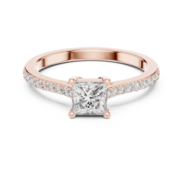 Brilliant Princess & Round Diamond Lab Grown Diamond Ring