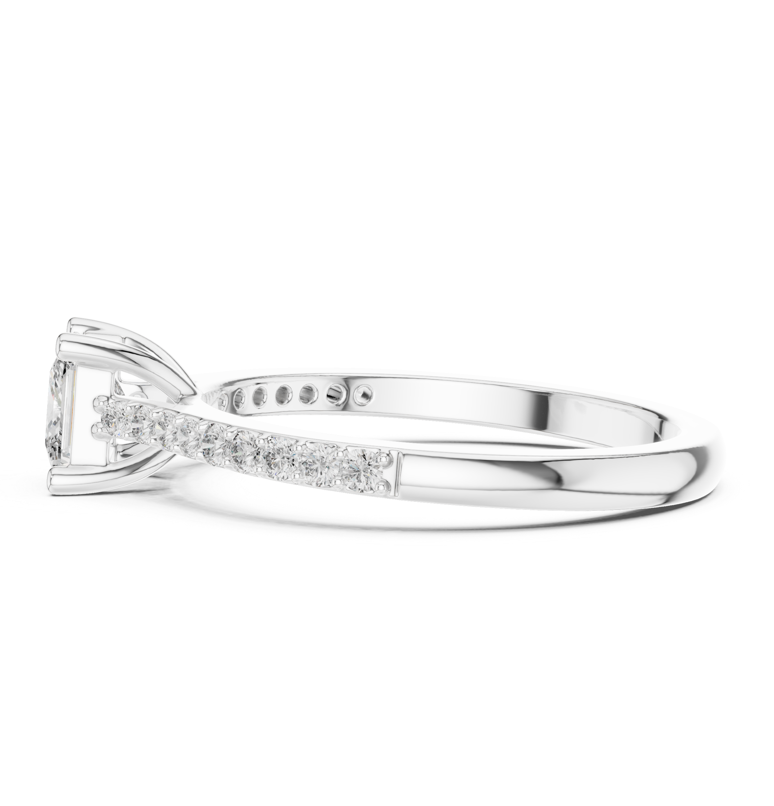 Brilliant Princess & Round Diamond Lab Grown Diamond Ring