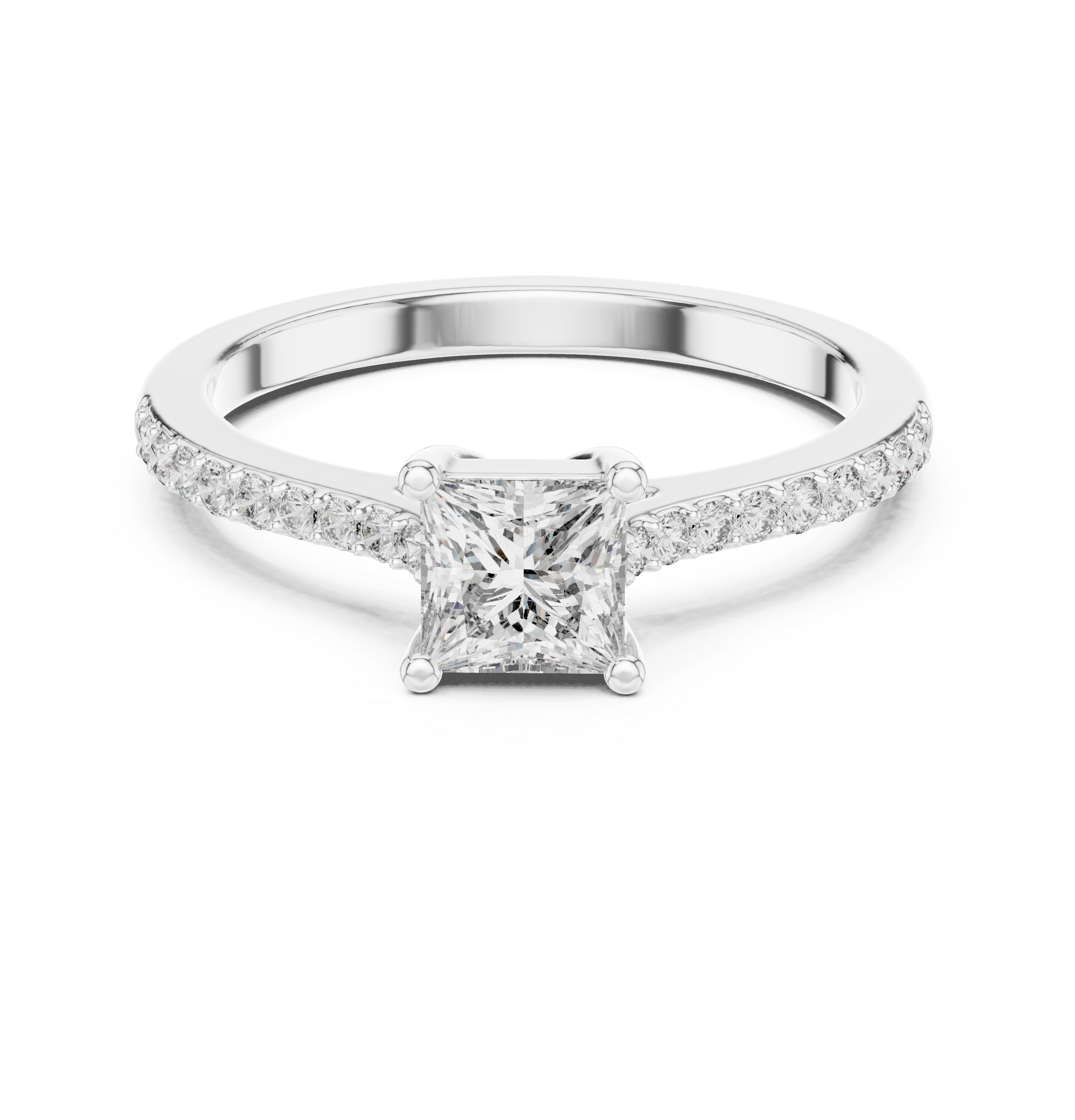 Brilliant Princess & Round Diamond Lab Grown Diamond Ring
