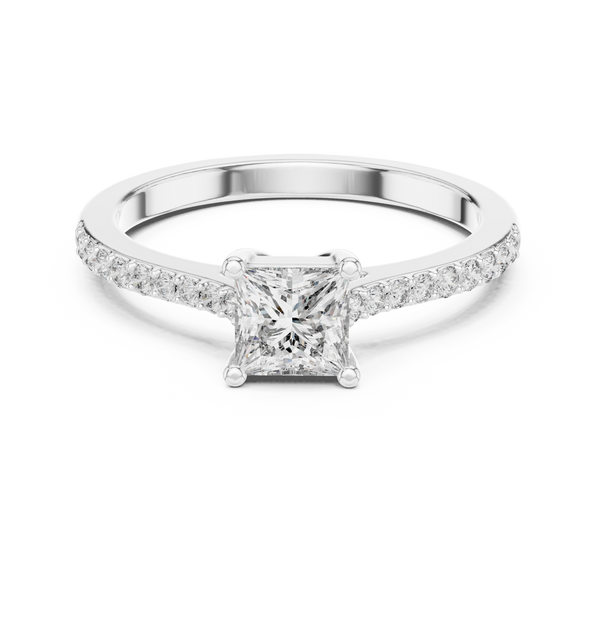 Brilliant Princess & Round Diamond Lab Grown Diamond Ring