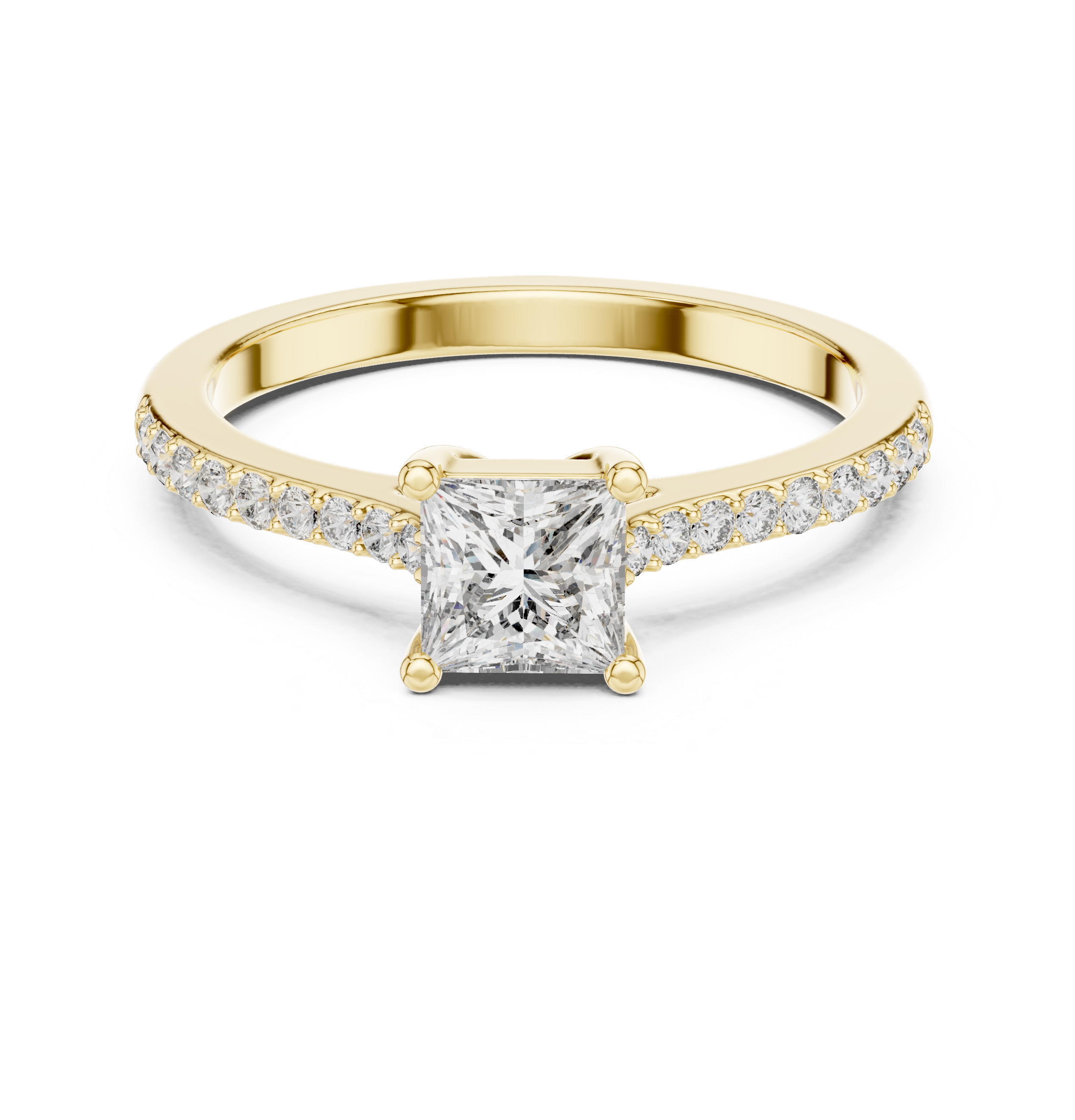 Brilliant Princess & Round Diamond Lab Grown Diamond Ring