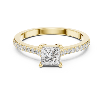 Brilliant Princess & Round Diamond Lab Grown Diamond Ring