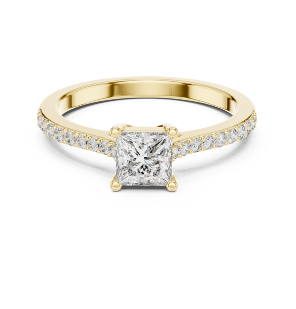 Brilliant Princess & Round Diamond Lab Grown Diamond Ring