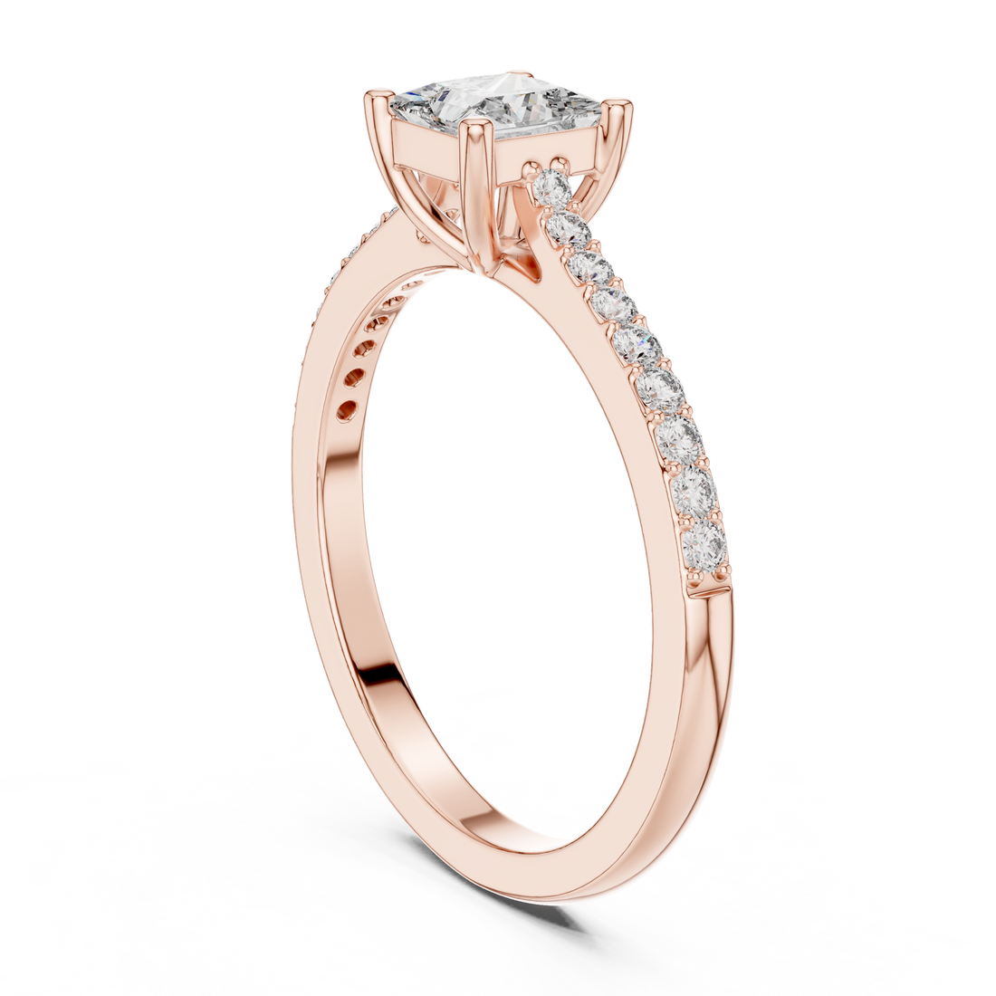 Brilliant Princess & Round Diamond Lab Grown Diamond Ring