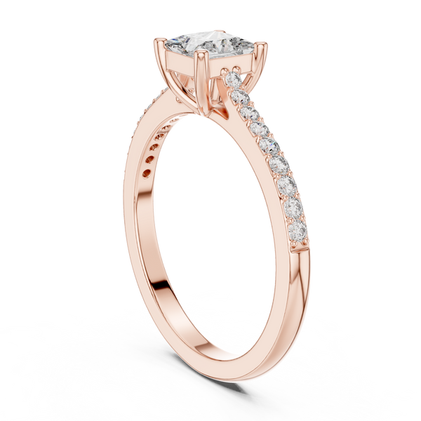 Brilliant Princess & Round Diamond Lab Grown Diamond Ring