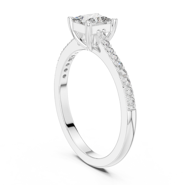 Brilliant Princess & Round Diamond Lab Grown Diamond Ring