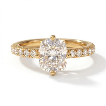 The Sovereign Crest Elongated Cushion Solitaire Ring