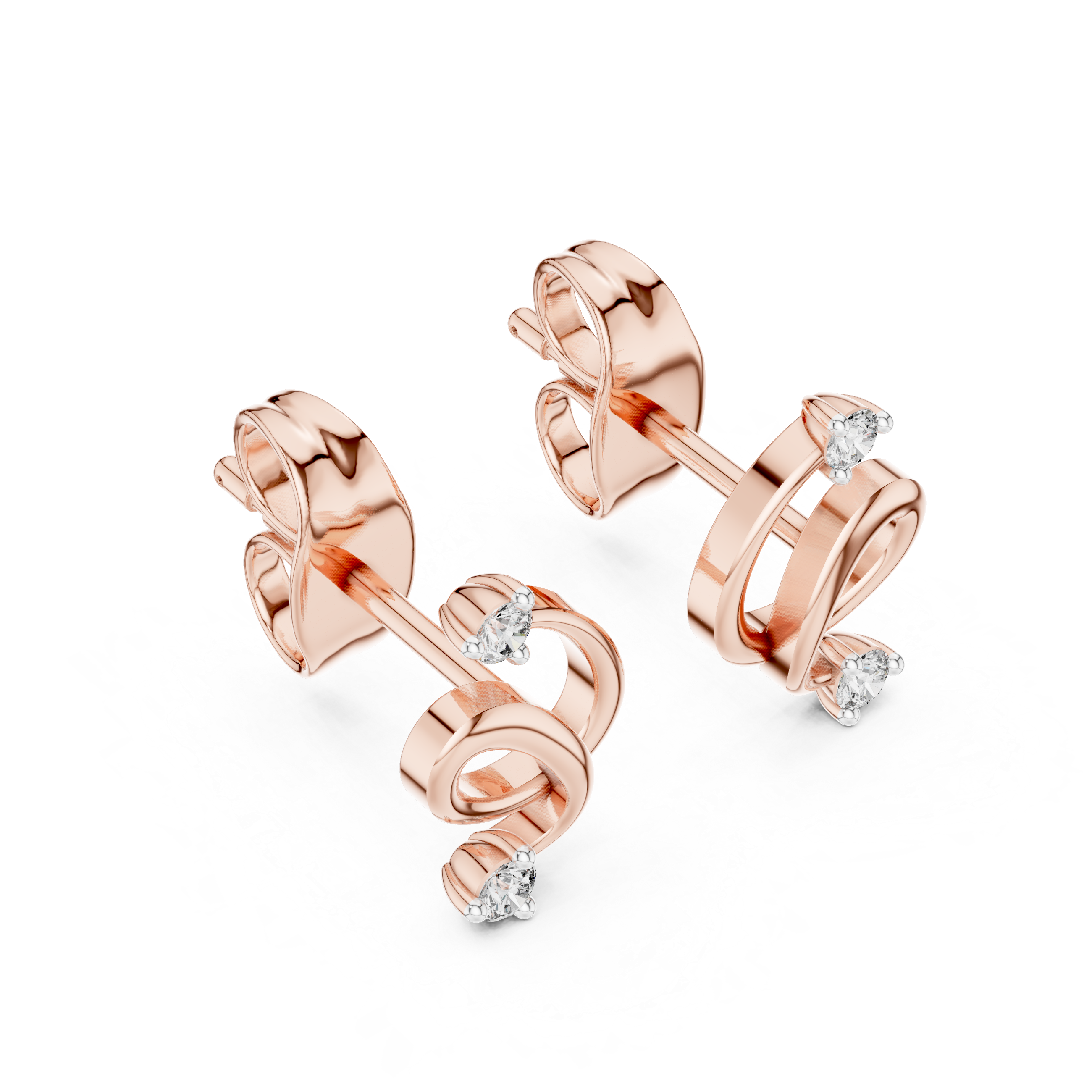 Pristine Lab grown diamond Earrings set