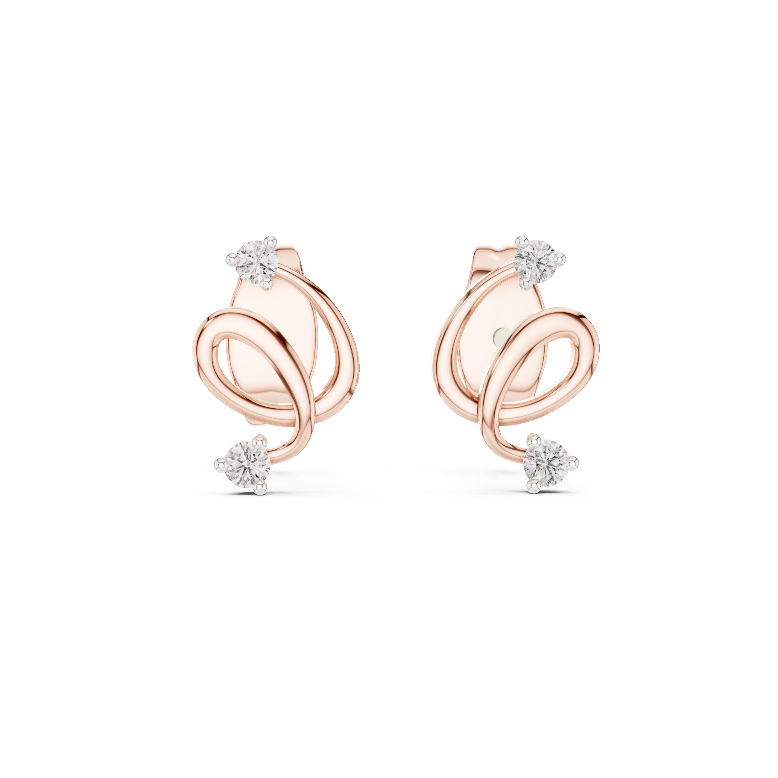Pristine Lab grown diamond Earrings set
