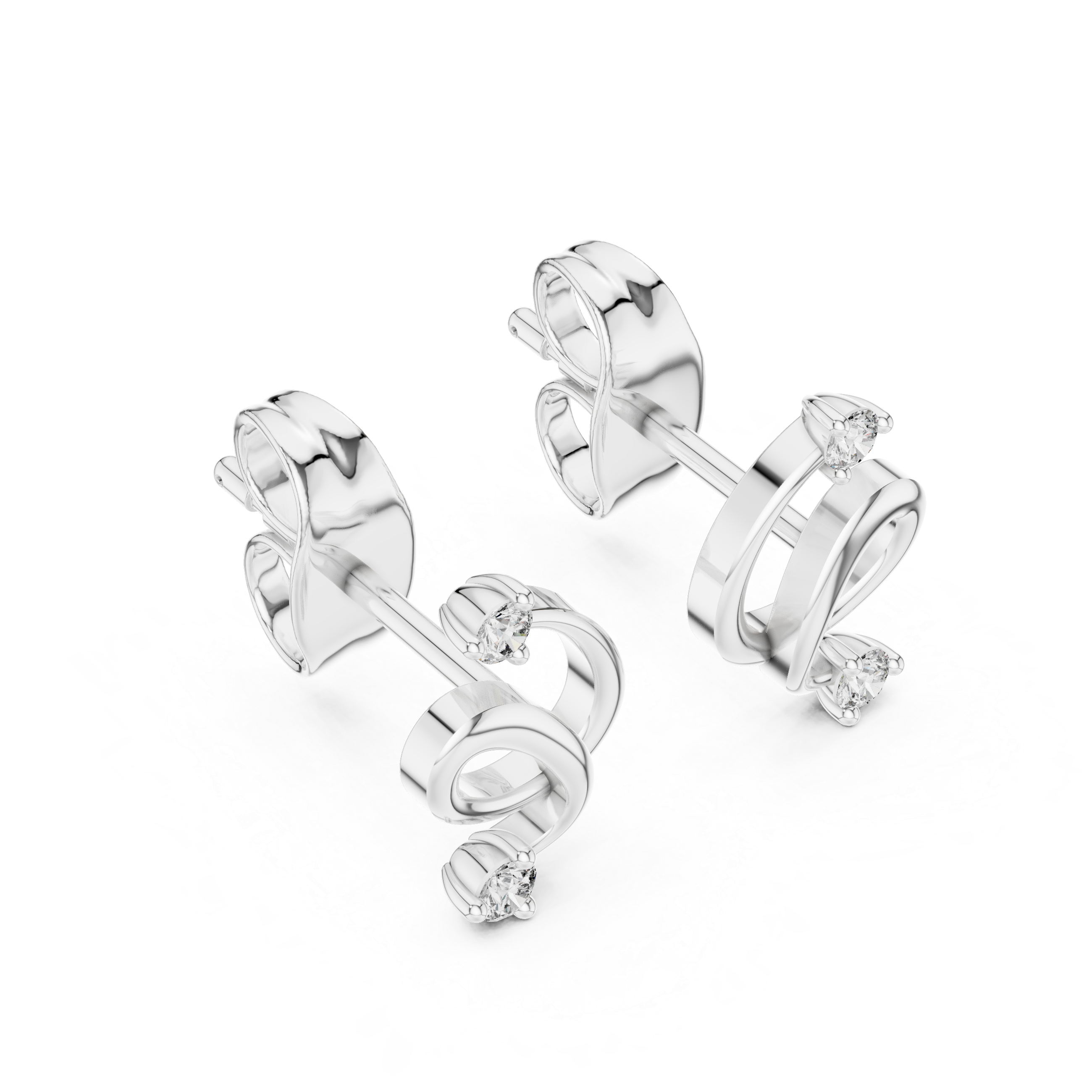 Pristine Lab grown diamond Earrings set