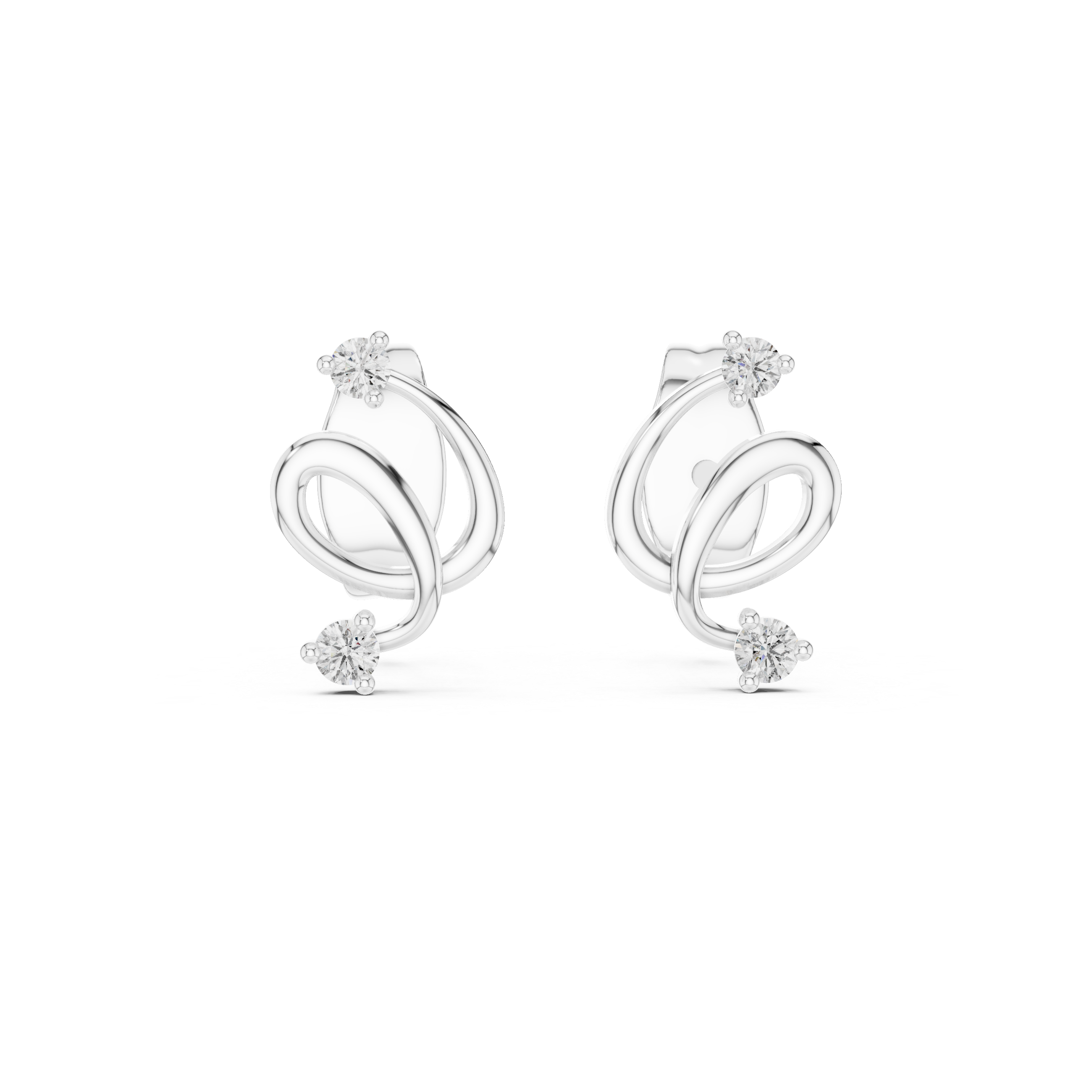 Pristine Lab grown diamond Earrings set