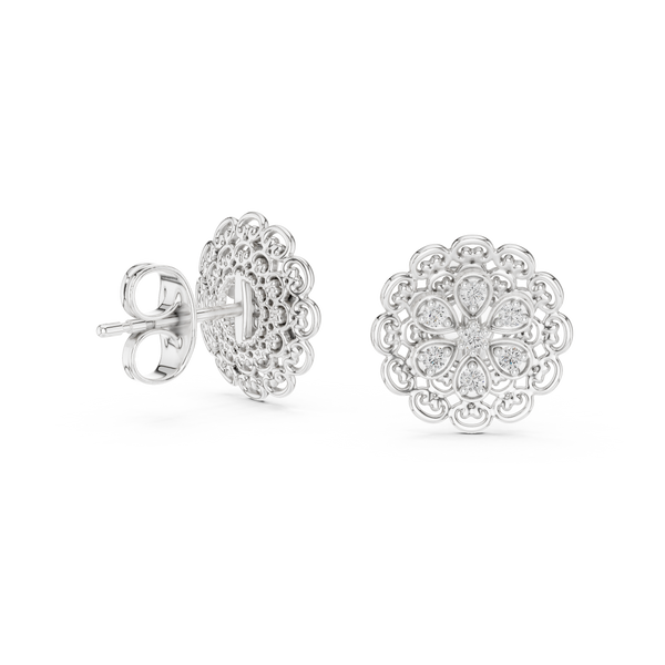 Whimsical Lab grown diamond Earrings pair