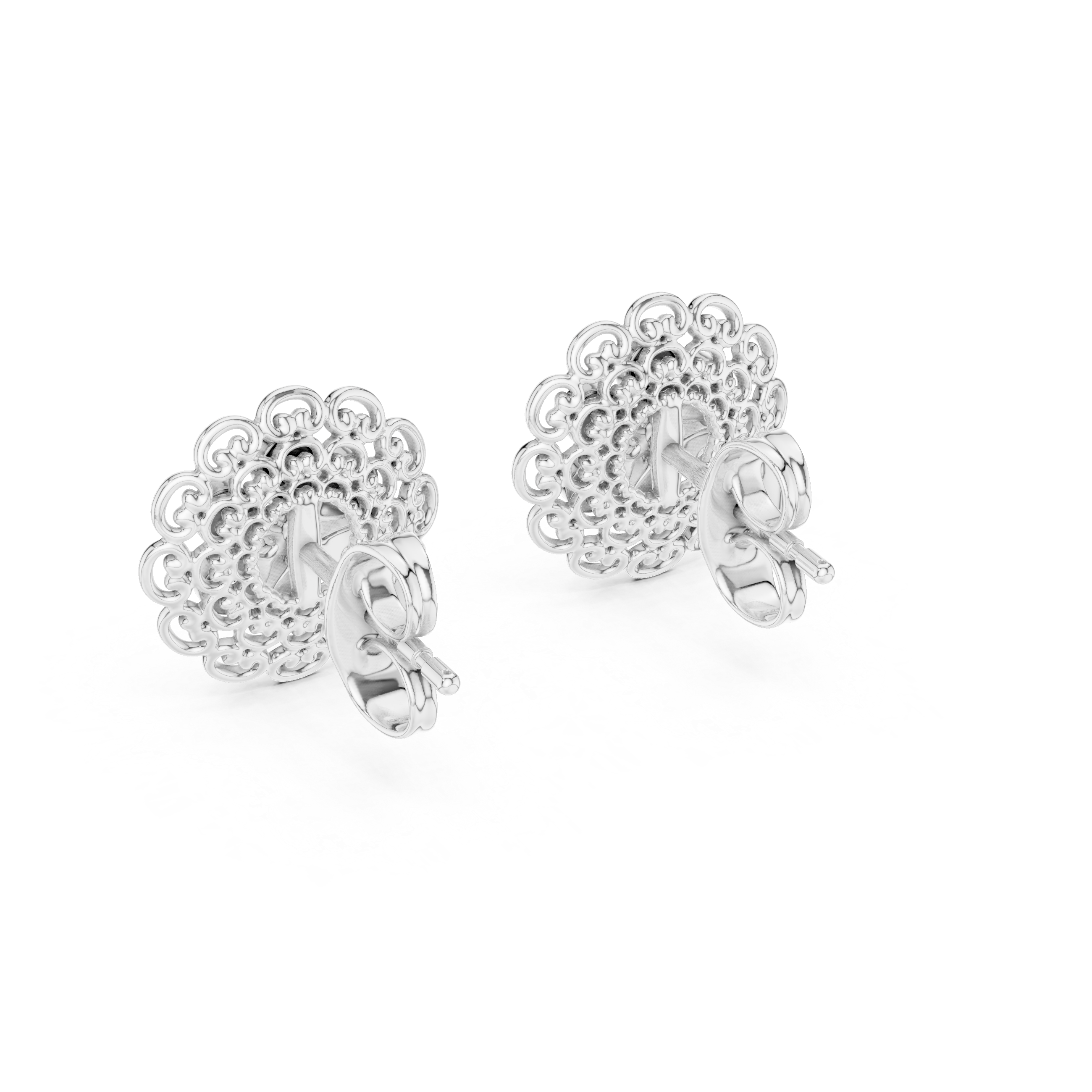 Whimsical Lab grown diamond Earrings pair