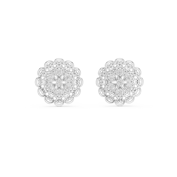 Whimsical Lab grown diamond Earrings pair