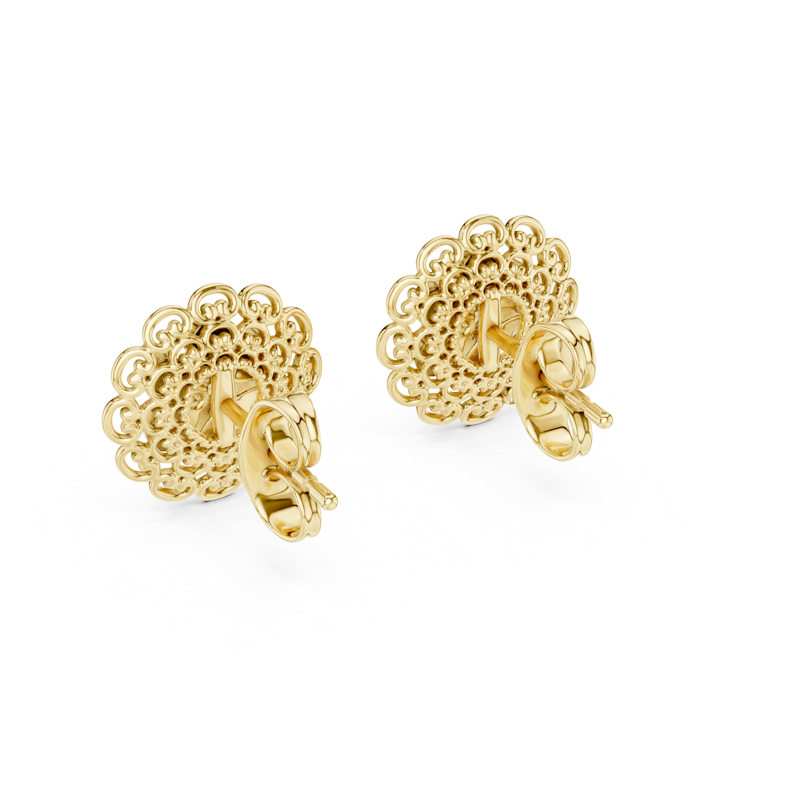 Whimsical Lab grown diamond Earrings pair