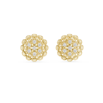 Whimsical Lab grown diamond Earrings pair