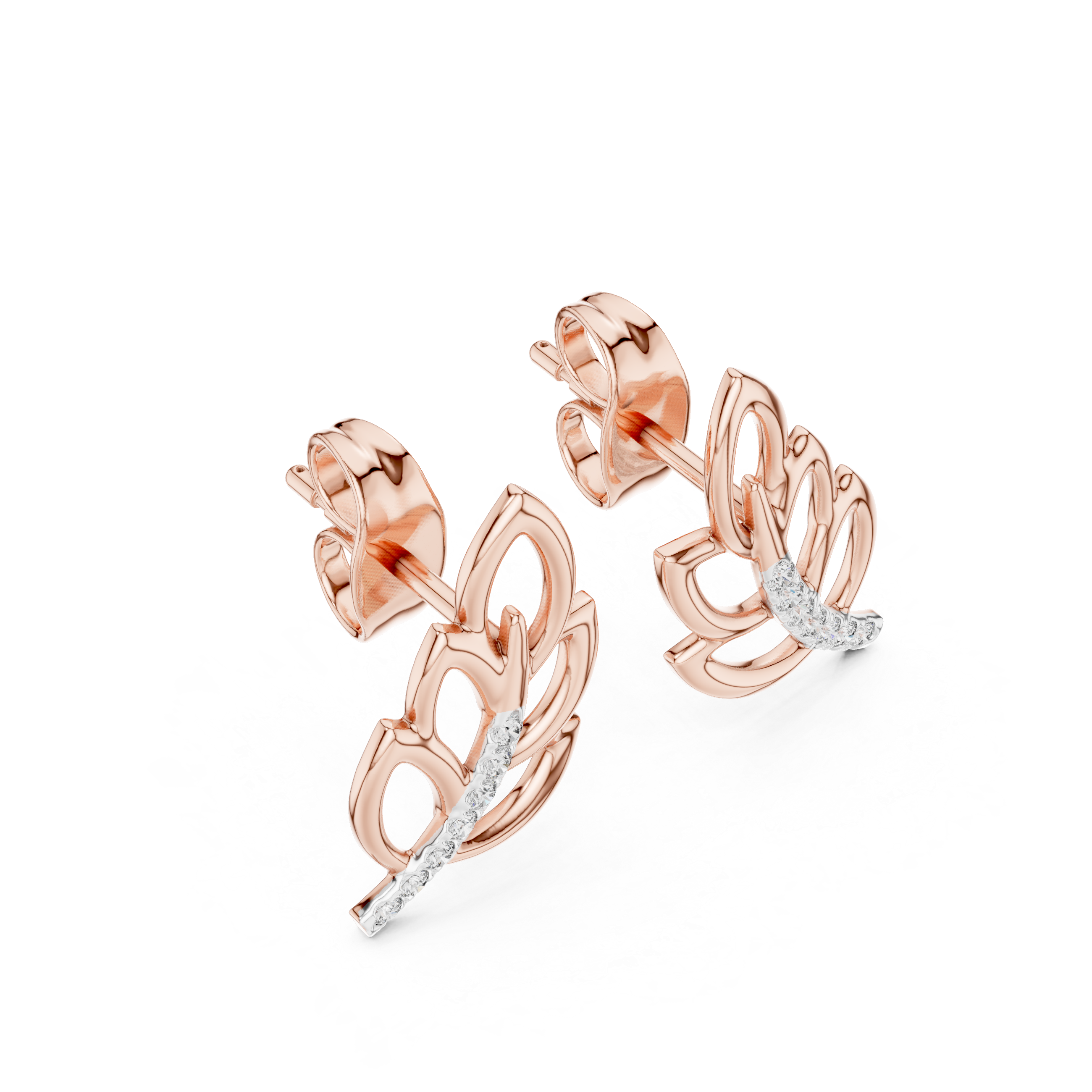 Vivid Lab grown diamond Earrings design