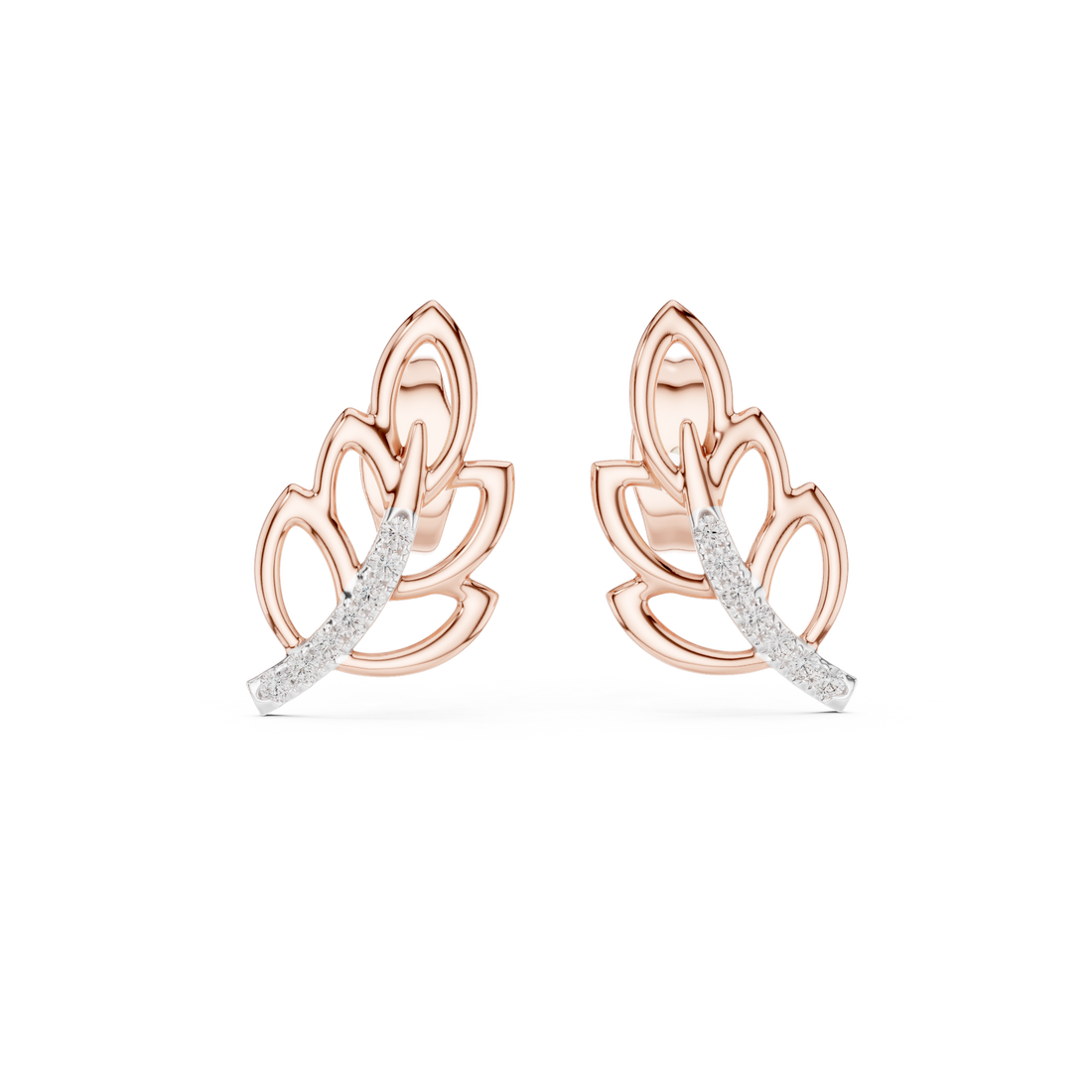 Vivid Lab grown diamond Earrings design
