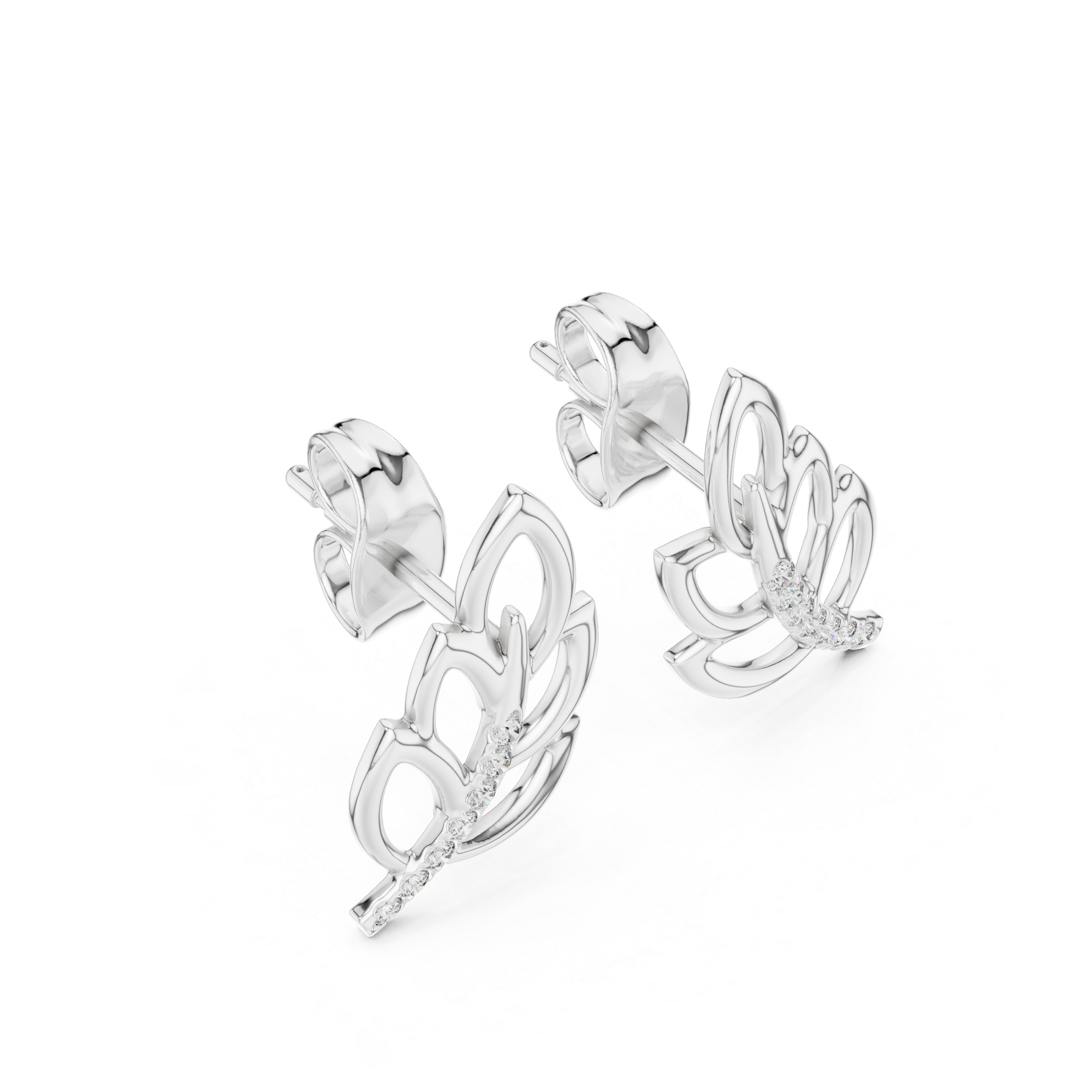 Vivid Lab grown diamond Earrings design