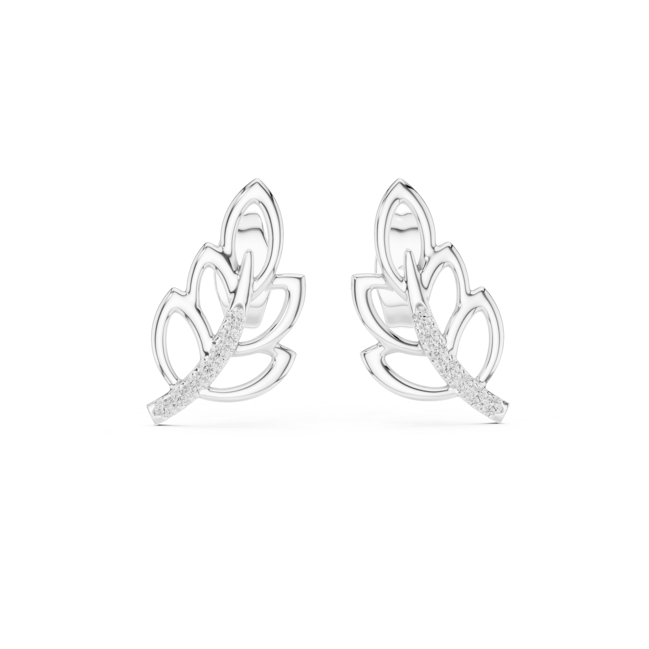 Vivid Lab grown diamond Earrings design