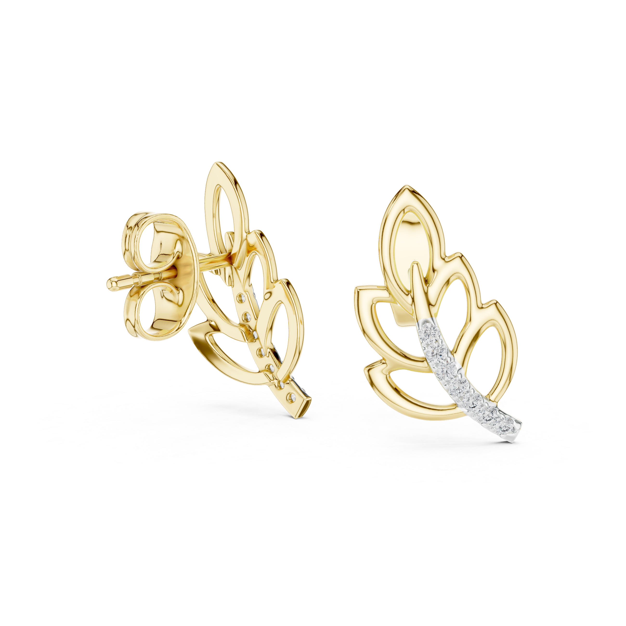 Vivid Lab grown diamond Earrings design