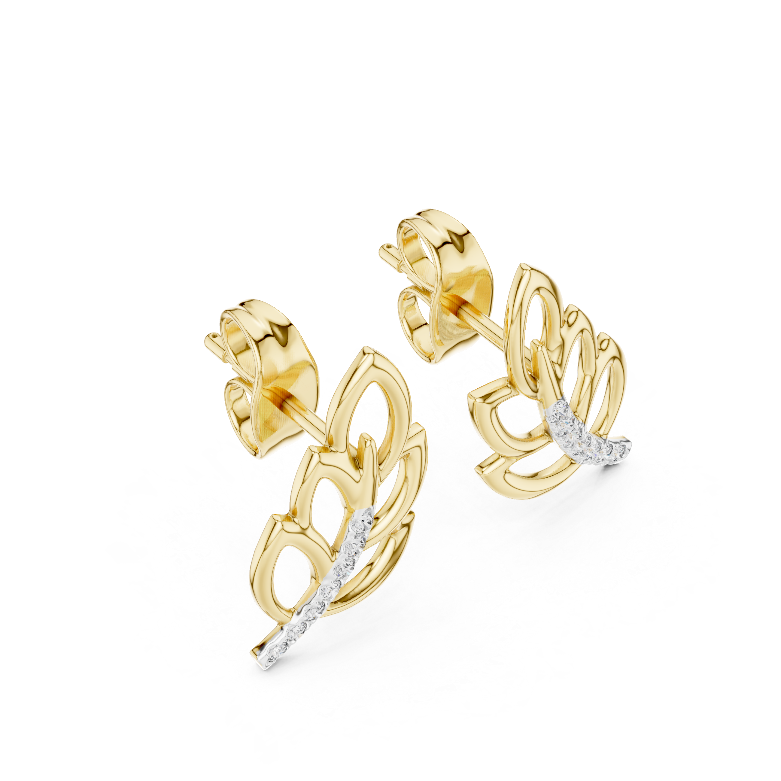 Vivid Lab grown diamond Earrings design