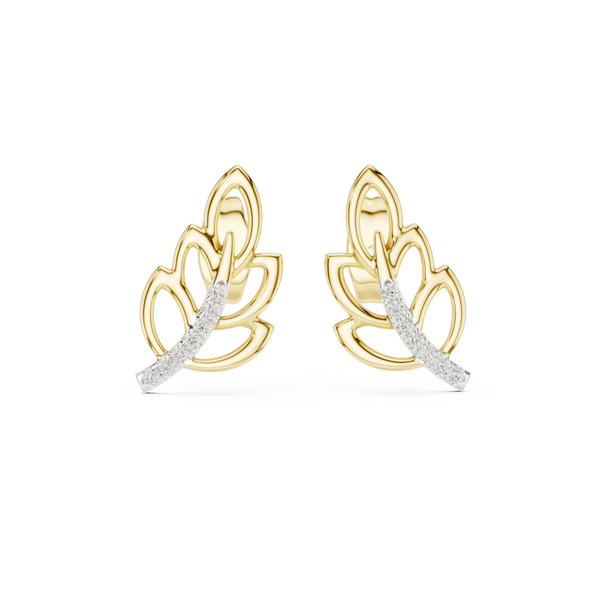 Vivid Lab grown diamond Earrings design