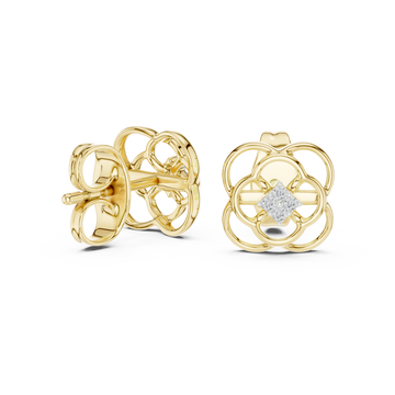 Shimmering Lab grown diamond Earrings pair